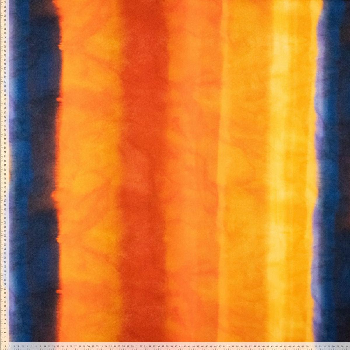 Viskose Jaquard - bunte Streifen